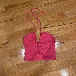 Target pink tie top